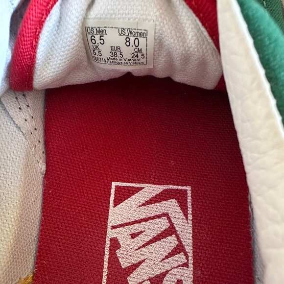 Vans Old Skool Yacht Club women’s size 8.0 Multi Color Block Canvas & Suede - Picture 6 of 6